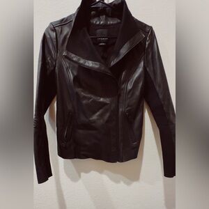 Trouvé black leather jacket